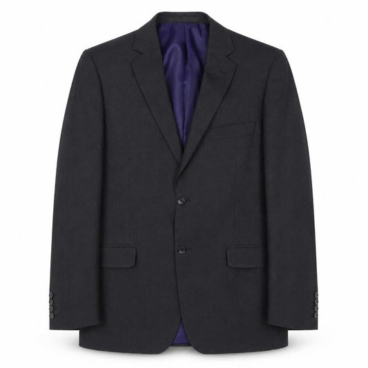 Marks & Spencer Mens Grey Striped Polyester Jacket Suit Jacket Size 40 Regular