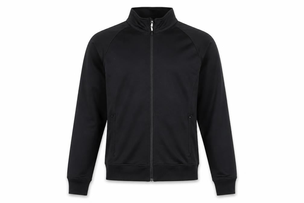 Aiuir Mens Black Polyester Full Zip Sweatshirt Size M Zip - Logo