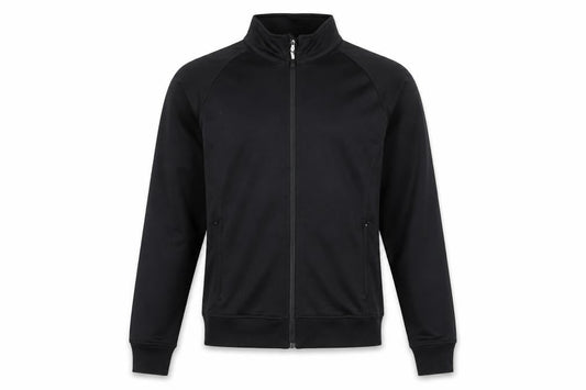 Aiuir Mens Black Polyester Full Zip Sweatshirt Size M Zip - Logo