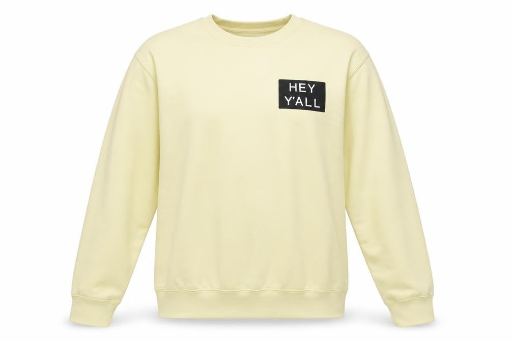 Addison Rae Womens Yellow Cotton Pullover Sweatshirt Size M Pullover - Hey Y'all