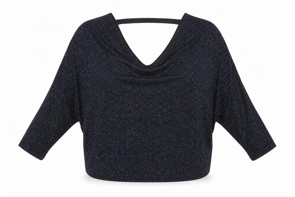 Dorothy Perkins Womens Blue Geometric Nylon Basic Blouse Size 16 V-Neck