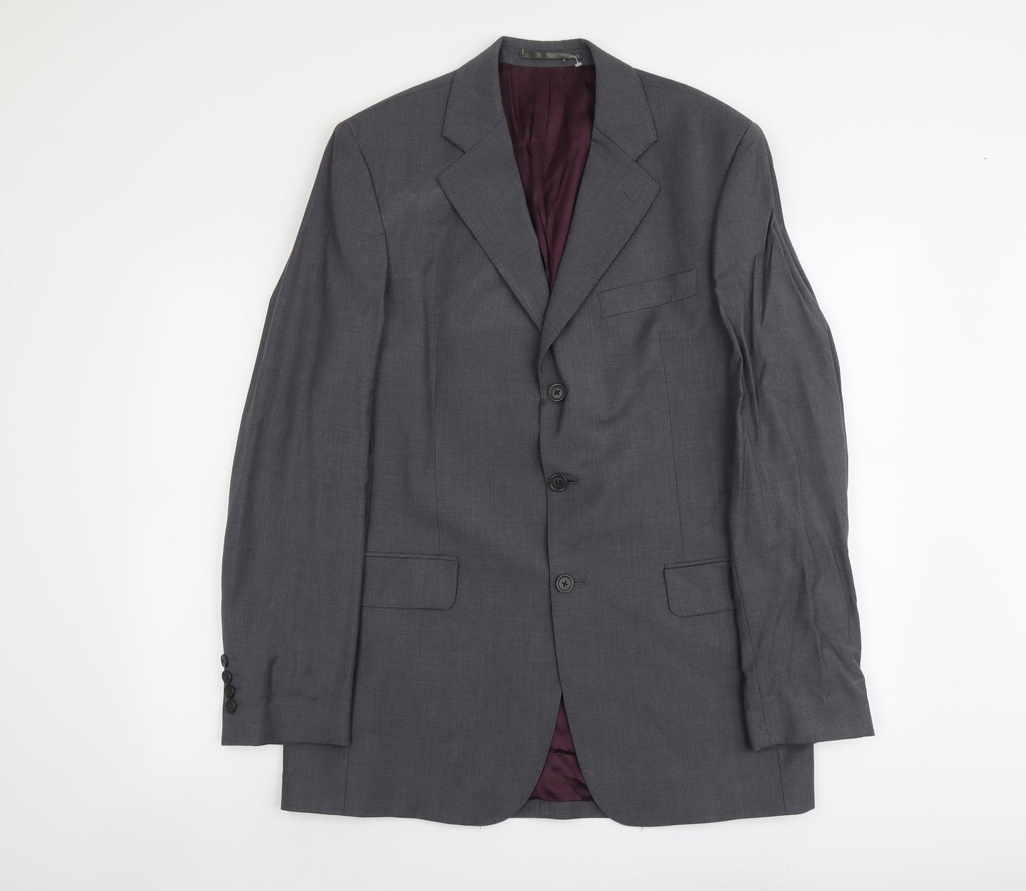 Asutin Reed Mens Grey Wool Jacket Suit Jacket Size M Regular
