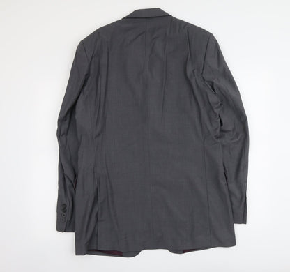 Asutin Reed Mens Grey Wool Jacket Suit Jacket Size M Regular