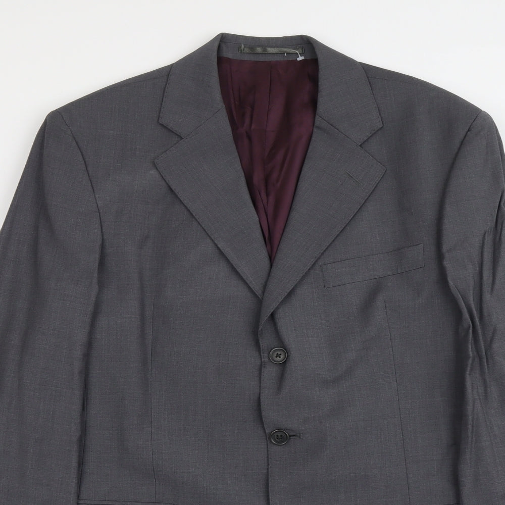 Asutin Reed Mens Grey Wool Jacket Suit Jacket Size M Regular
