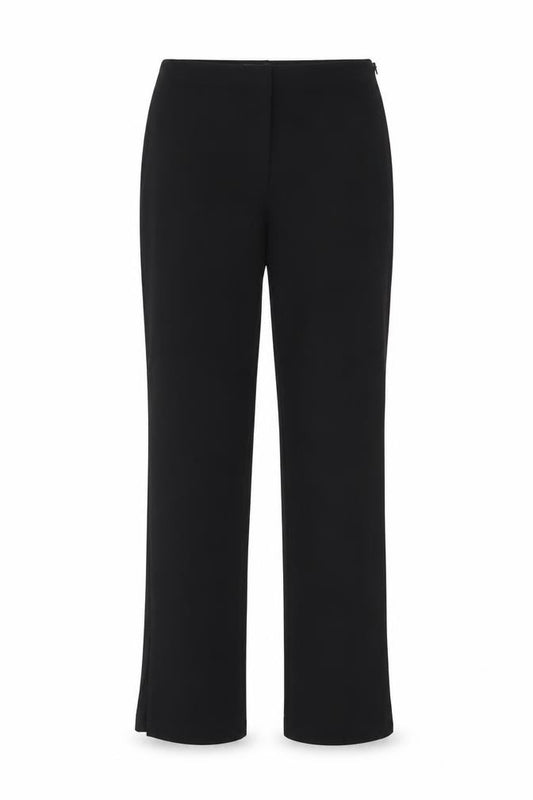 ASOS Womens Black Viscose Trousers Size 8 L29 in Regular Zip