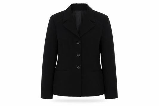 Cortelle Womens Black Polyester Jacket Suit Jacket Size 14