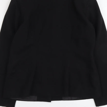 Brand and care label for Cortelle women’s black polyester jacket suit jacket, size UK 14
