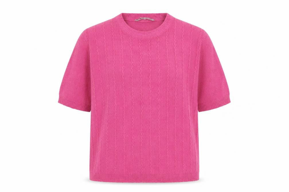 Akal Collection Womens Pink Round Neck Acrylic Pullover Jumper Size M