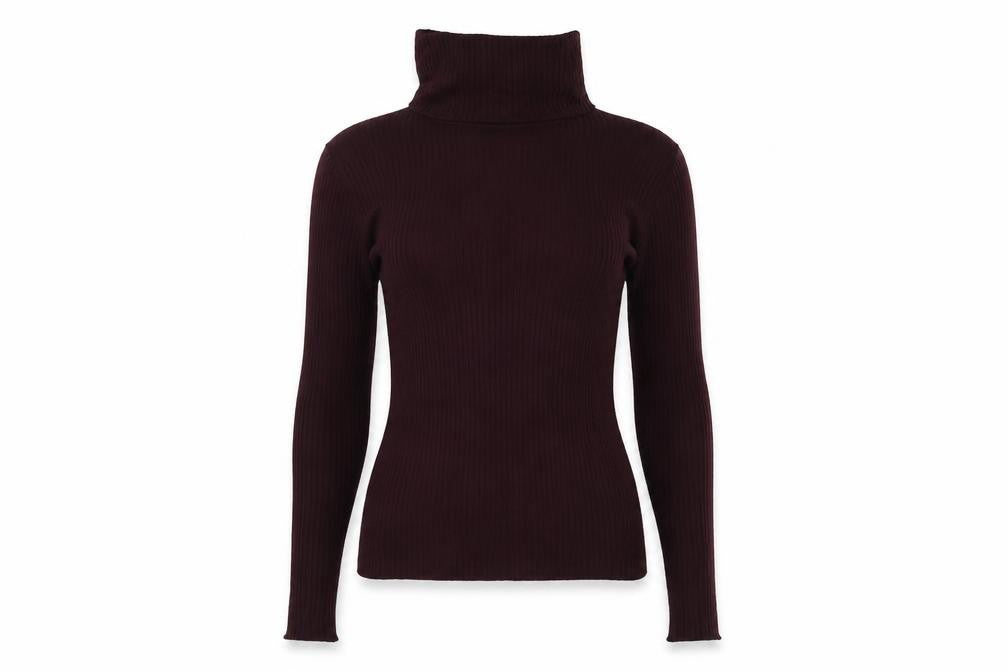New Look Womens Purple Roll Neck Viscose Pullover Jumper Size 10