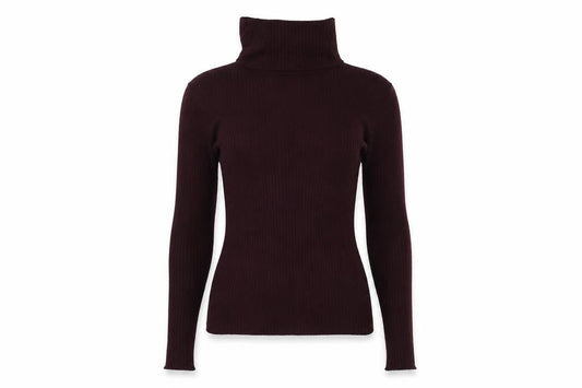 New Look Womens Purple Roll Neck Viscose Pullover Jumper Size 10