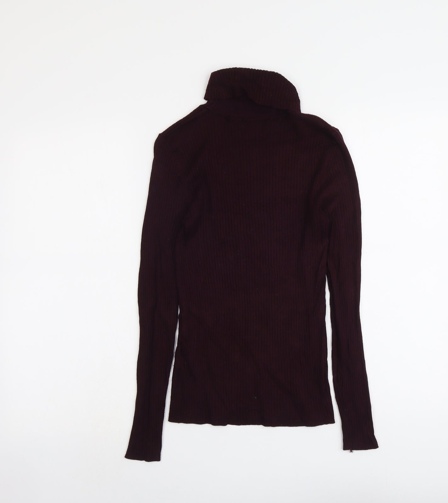 New Look Womens Purple Roll Neck Viscose Pullover Jumper Size 10