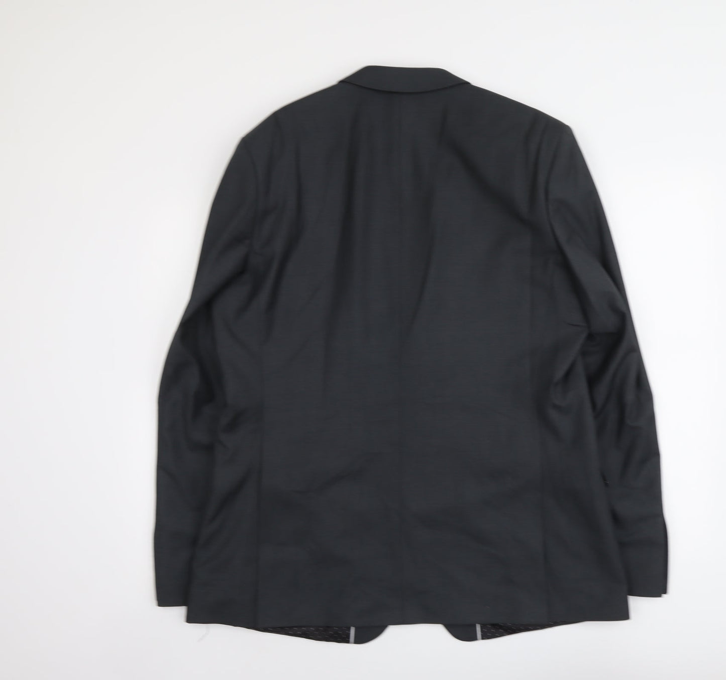 Limehaus Mens Grey Polyester Jacket Suit Jacket Size L Regular