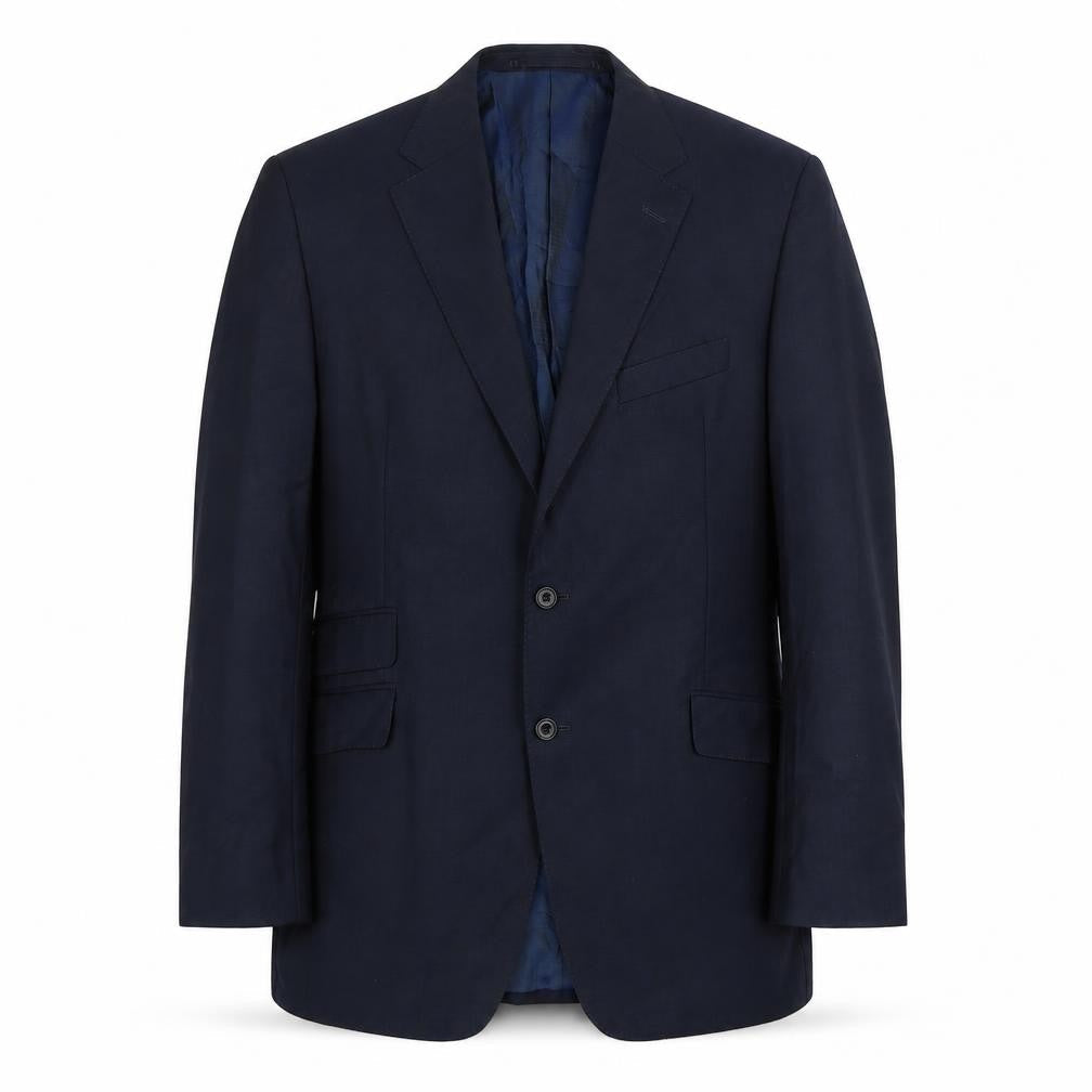 Marks & Spencer Mens Blue Wool Jacket Suit Jacket Size L Regular