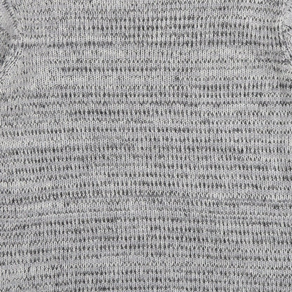 Select Womens Grey Round Neck Acrylic Pullover Jumper Size 12