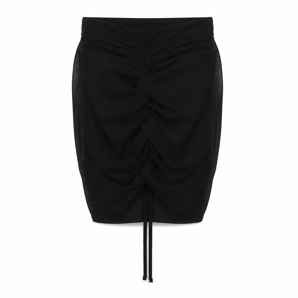 PRETTYLITTLETHING Womens Black Polyester Bandage Skirt Size 6