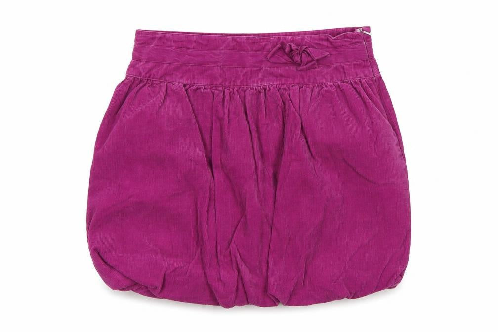 Vertbaudet Girls Purple Cotton Mini Skirt Size 14 Years Regular Zip
