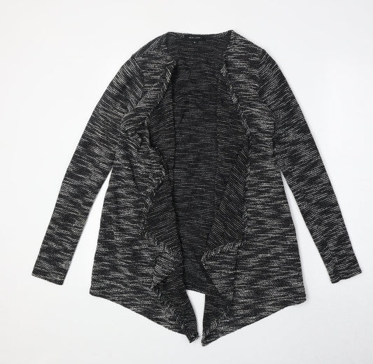 New Look Womens Grey V-Neck Polyester Cardigan Jumper Size S