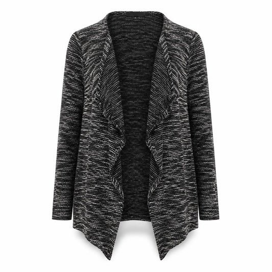 New Look Womens Grey V-Neck Polyester Cardigan Jumper Size S