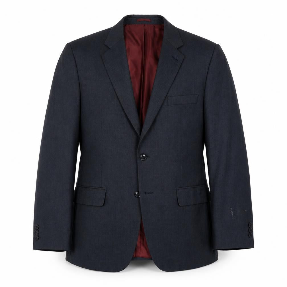 BHS Mens Blue Polyester Jacket Suit Jacket Size 42 Regular
