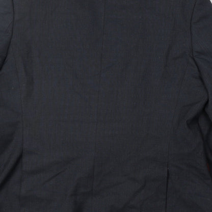 BHS Mens Blue Polyester Jacket Suit Jacket Size 42 Regular
