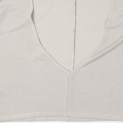 H&M Womens Beige Round Neck Polyester Pullover Jumper Size M - Open Back
