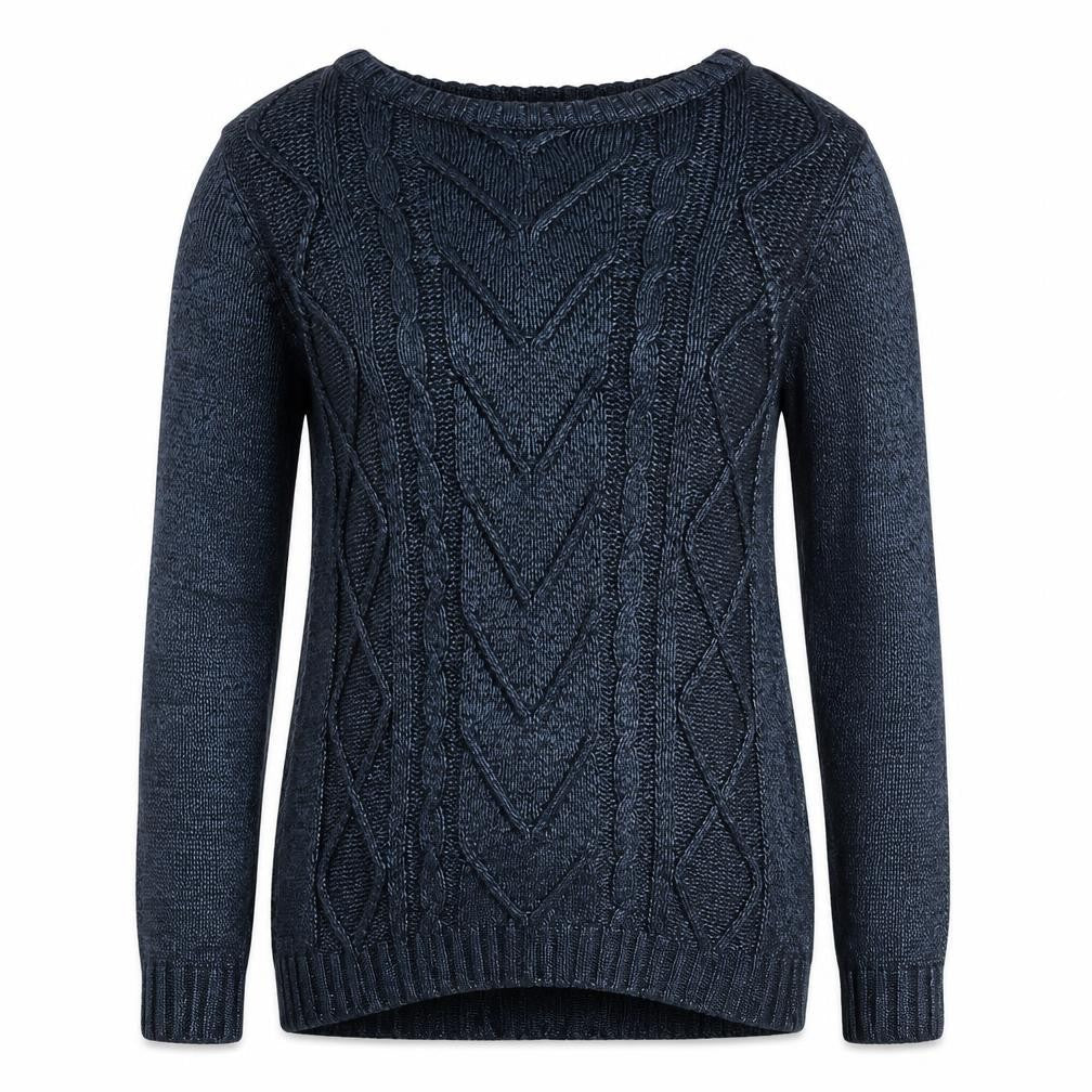 Oasis Womens Blue Round Neck Viscose Pullover Jumper Size XS