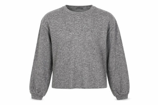 New Look Womens Grey Polyester Pullover Sweatshirt Size M Pullover