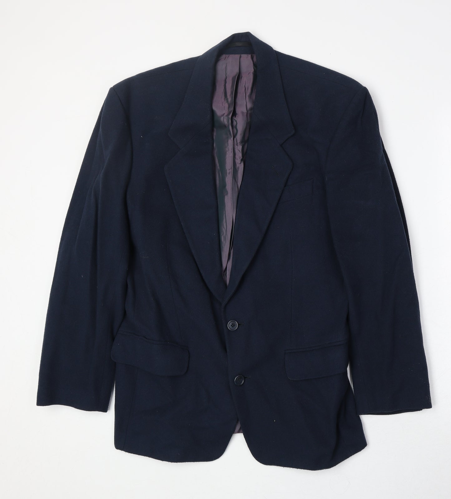 Marks and Spencer Mens Blue Wool Jacket Suit Jacket Size 36 Regular
