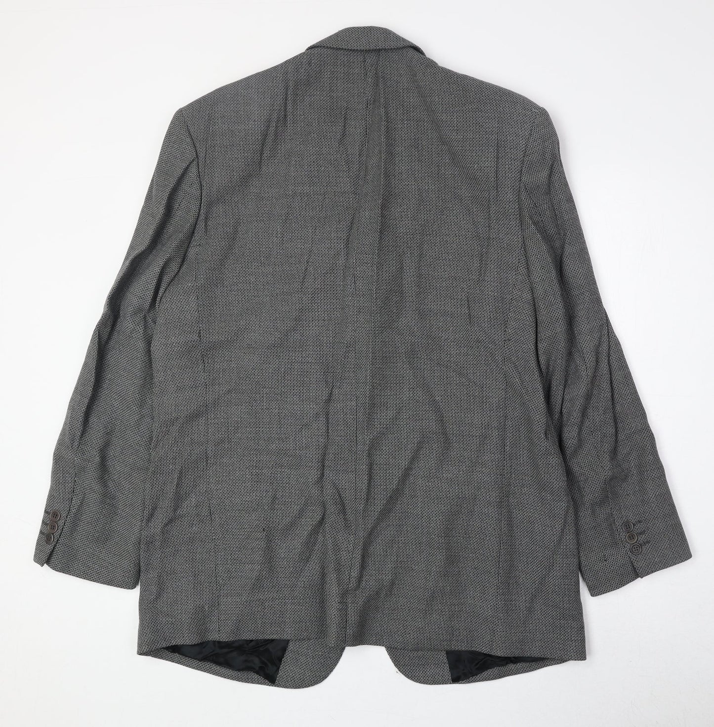 Woolsley Mens Grey Wool Jacket Suit Jacket Size 44 Regular