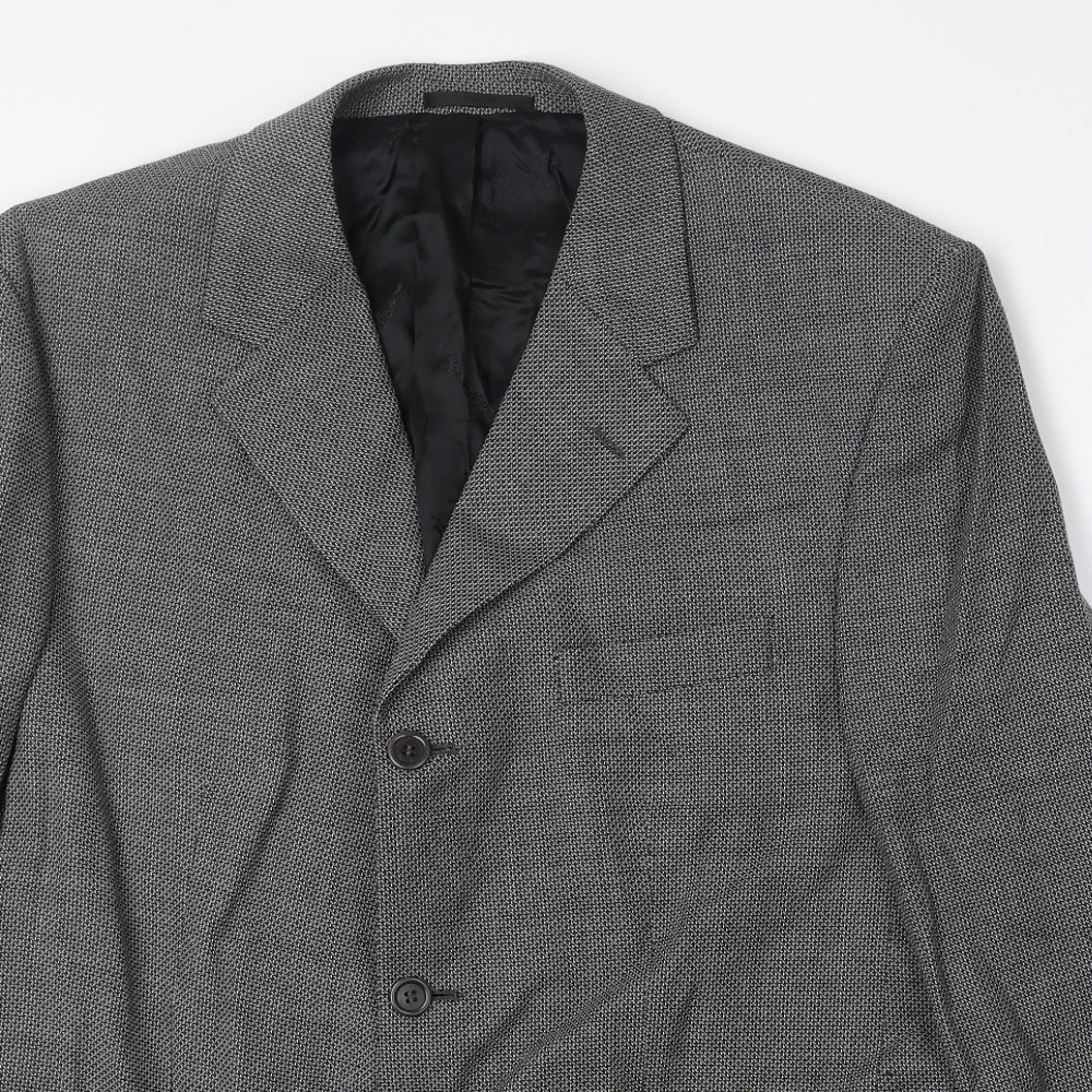Woolsley Mens Grey Wool Jacket Suit Jacket Size 44 Regular