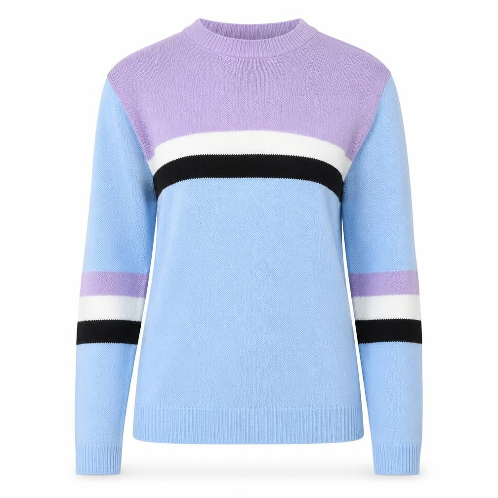 Daisy Street Womens Multicoloured Round Neck Acrylic Pullover Jumper Size 6