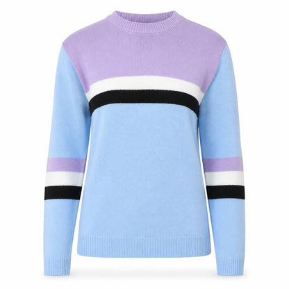 Daisy Street Womens Multicoloured Round Neck Acrylic Pullover Jumper Size 6