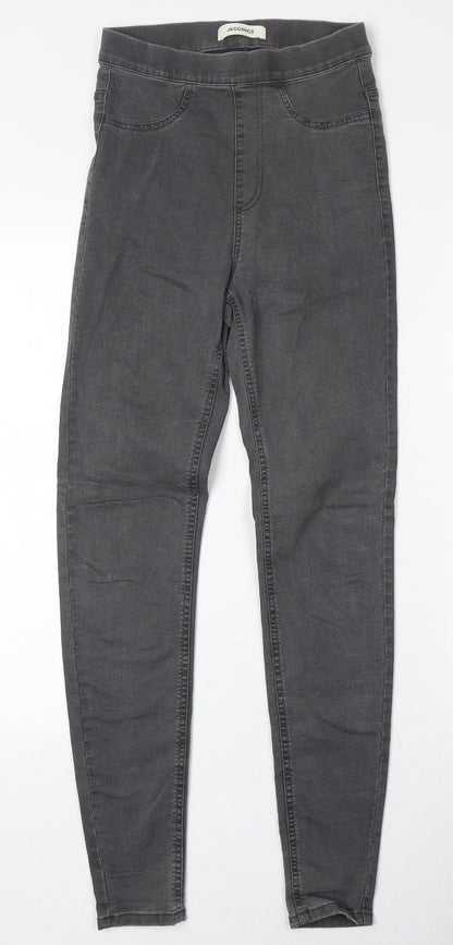 Marks & Spencer Womens Black Cotton Jegging Jeans Size 6 Regular