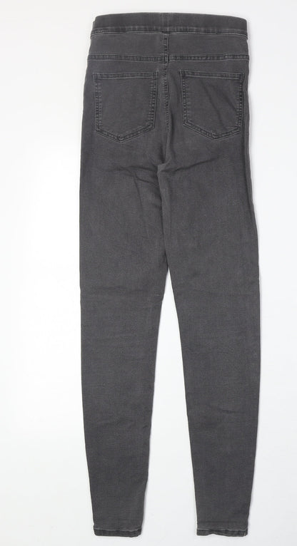 Marks & Spencer Womens Black Cotton Jegging Jeans Size 6 Regular