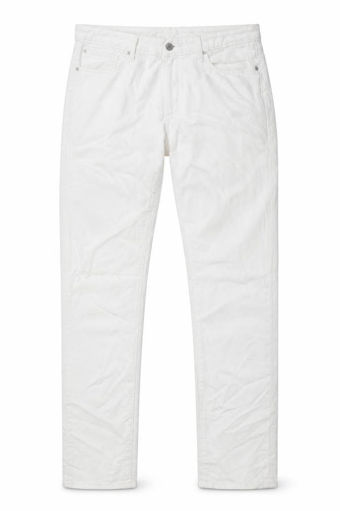 Uniqlo Womens White Cotton Skinny Jeans Size 35 in Regular Zip