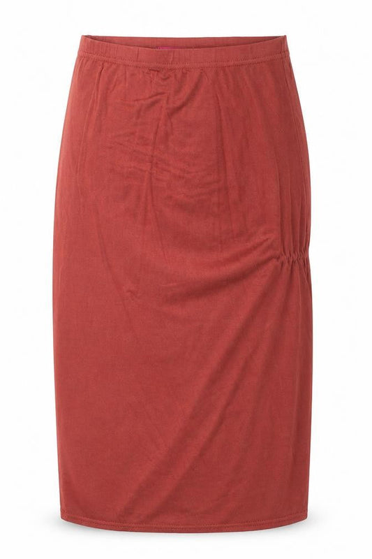 Boohoo Womens Red Viscose A-Line Skirt Size 8