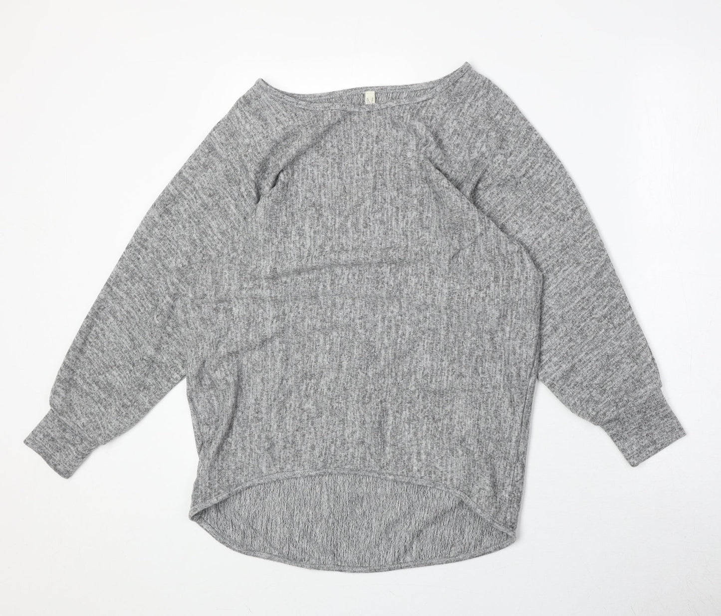 Stella Womens Grey Round Neck Polyester Pullover Jumper Size 12