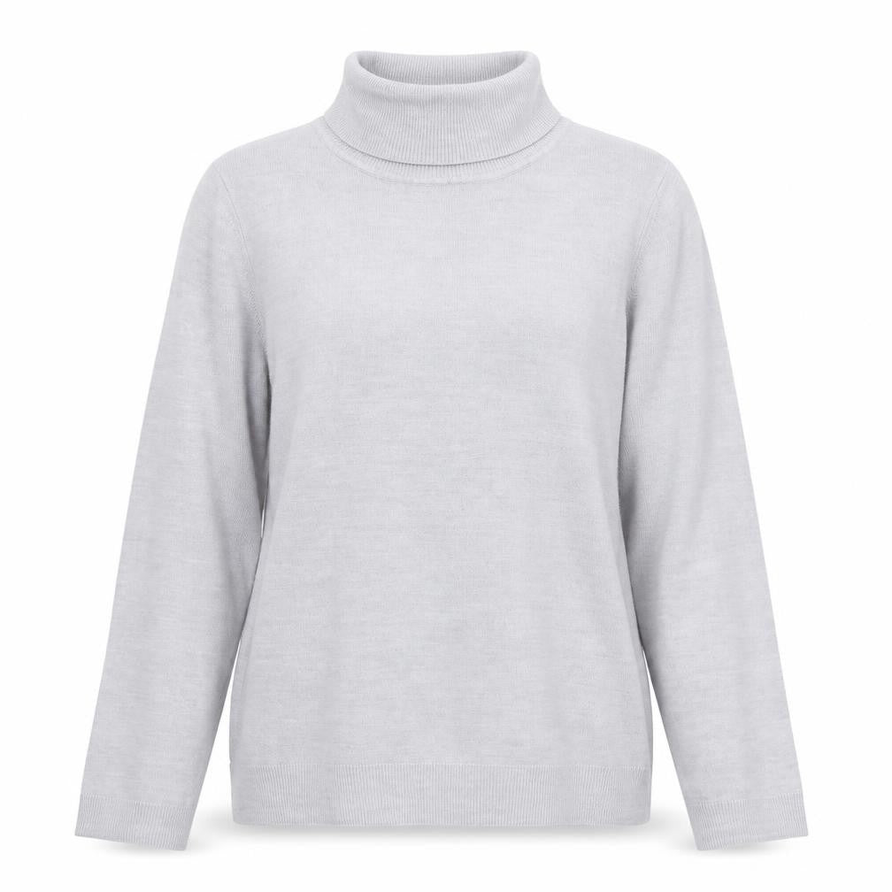 BHS Womens Grey Roll Neck Acrylic Pullover Jumper Size 14