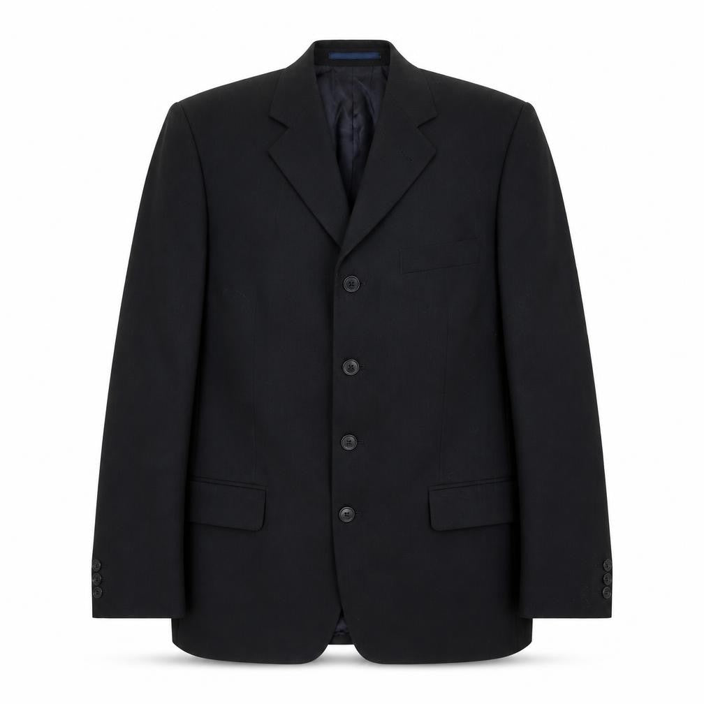 Tom English Mens Black Polyester Jacket Suit Jacket Size 42 Regular