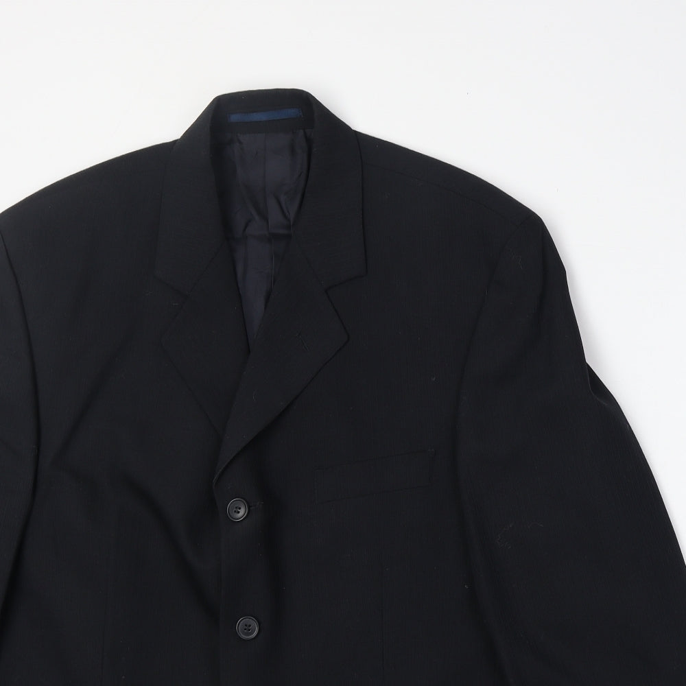 Tom English Mens Black Polyester Jacket Suit Jacket Size 42 Regular