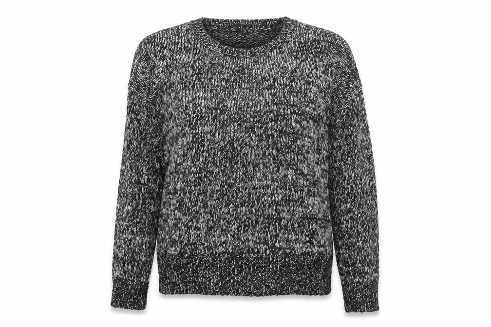 New Look Womens Black Round Neck Acrylic Pullover Jumper Size S