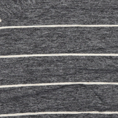 H&M Womens Grey Round Neck Striped Viscose Pullover Jumper Size L