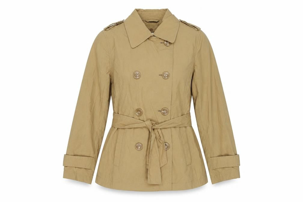 Berkertex Womens Brown Pea Coat Coat Size 12 Zip