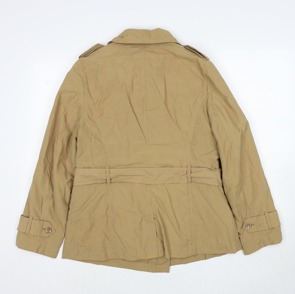 Berkertex Womens Brown Pea Coat Coat Size 12 Zip