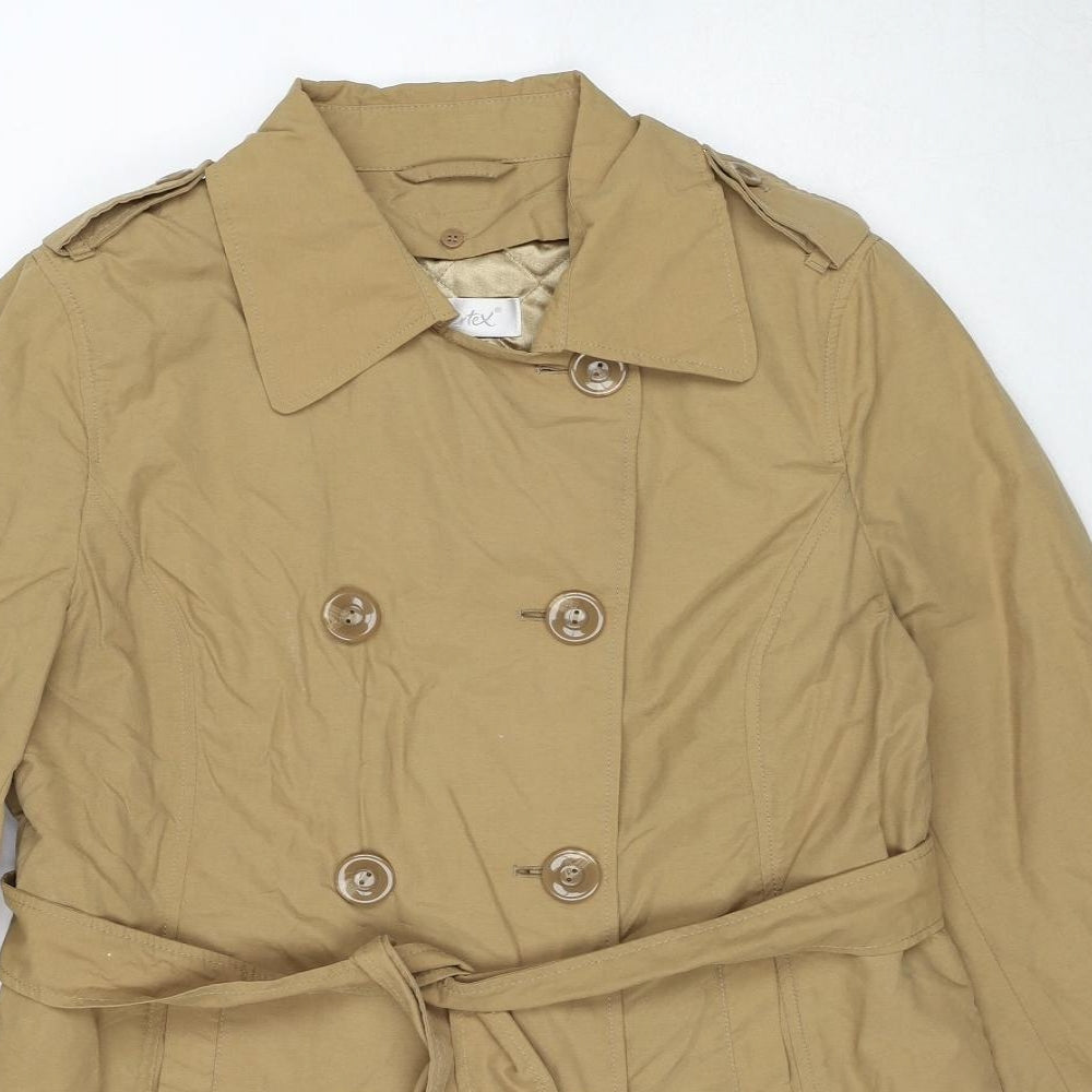 Berkertex Womens Brown Pea Coat Coat Size 12 Zip