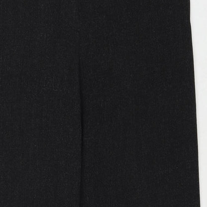 Gerry Weber Womens Black Polyester Trousers Size 12 Regular Zip