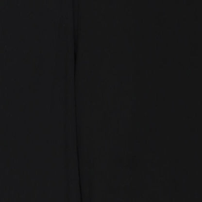 Warehouse Womens Black Polyester Trousers Size 16 Regular Zip