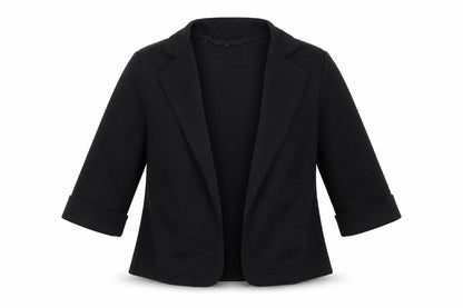 Cosmic Girls Black Collared Polyester Cardigan Jumper Size 7 Years Pullover - Textured
