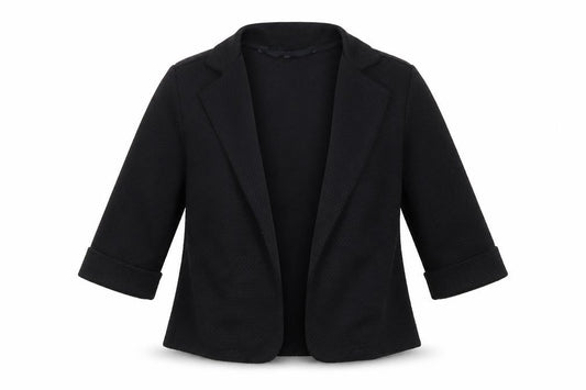 Cosmic Girls Black Collared Polyester Cardigan Jumper Size 7 Years Pullover - Textured