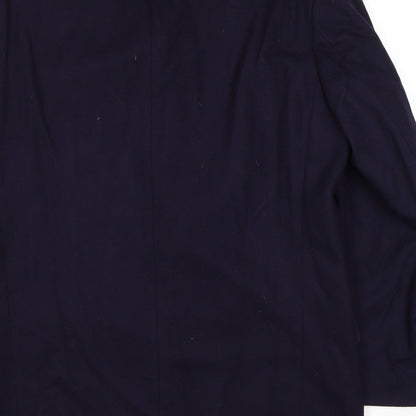 BHS Mens Blue Wool Jacket Suit Jacket Size 40 Regular